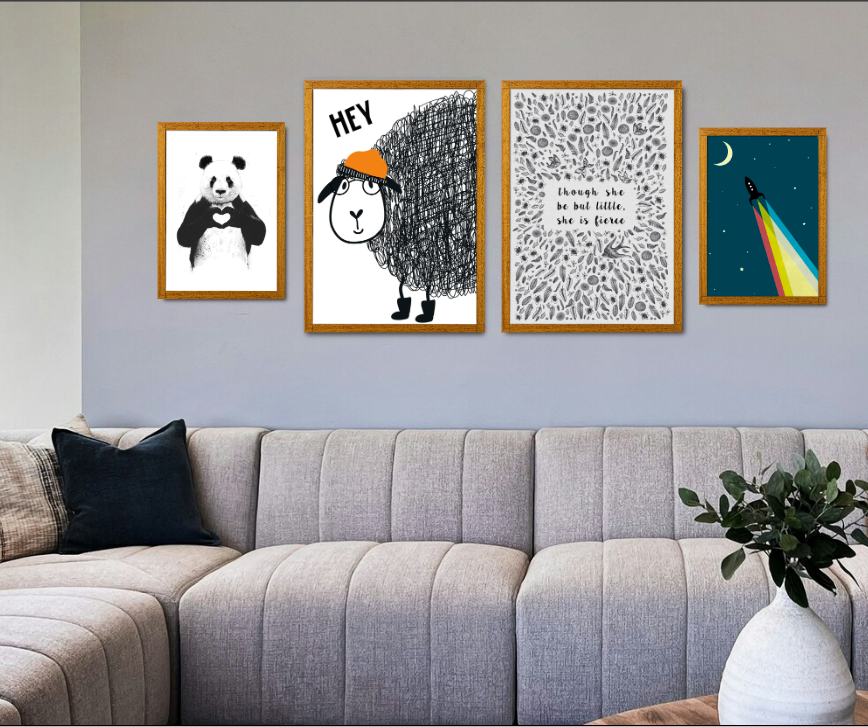 Nursery - Build Your Own Gallery Wall Bundle (Set of 4 Type 2)