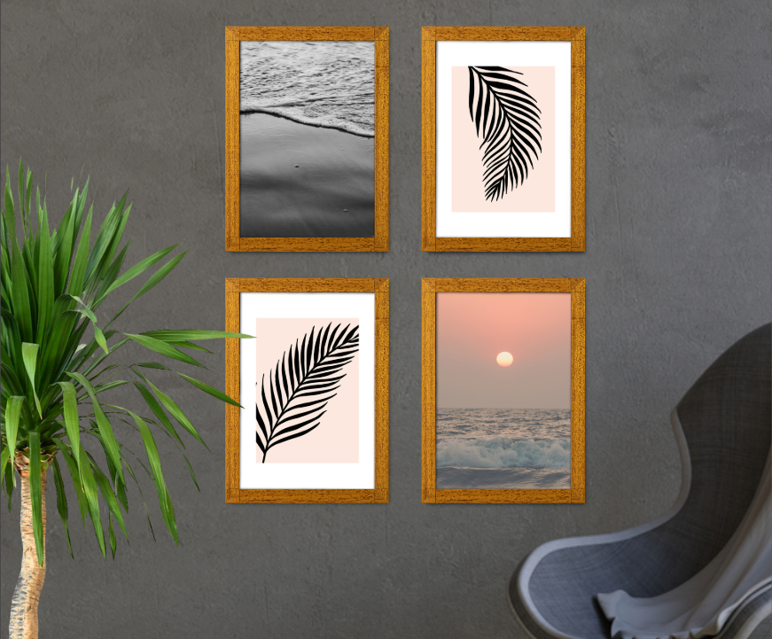 Boho Vibe - Build Your Own Gallery Wall Bundle (Set of 4 Type 4)