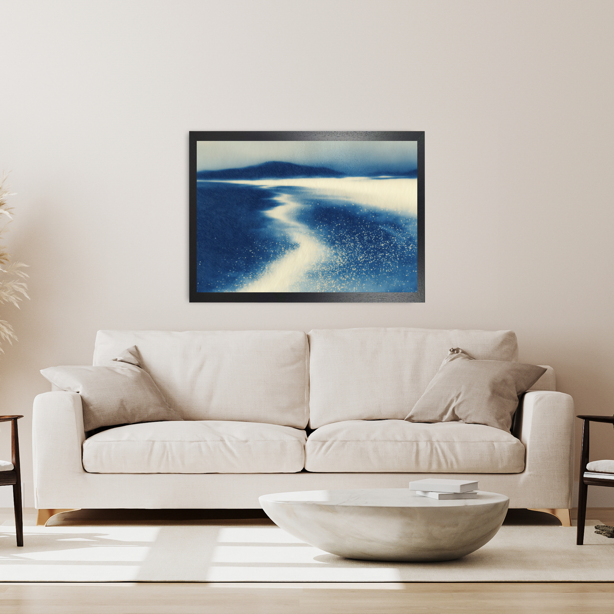 Serene Shoreline Flow by Chromatic Storm Studio