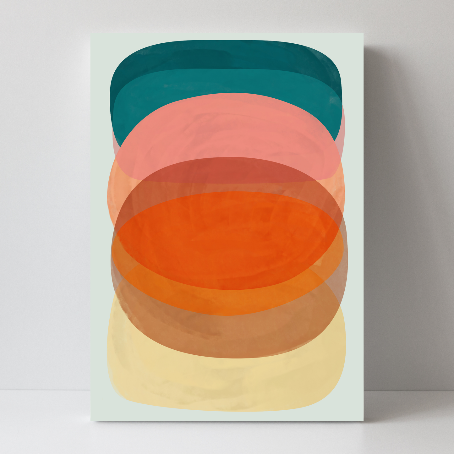 Bold Colourful Painted Abstracts by Print Punk Studio