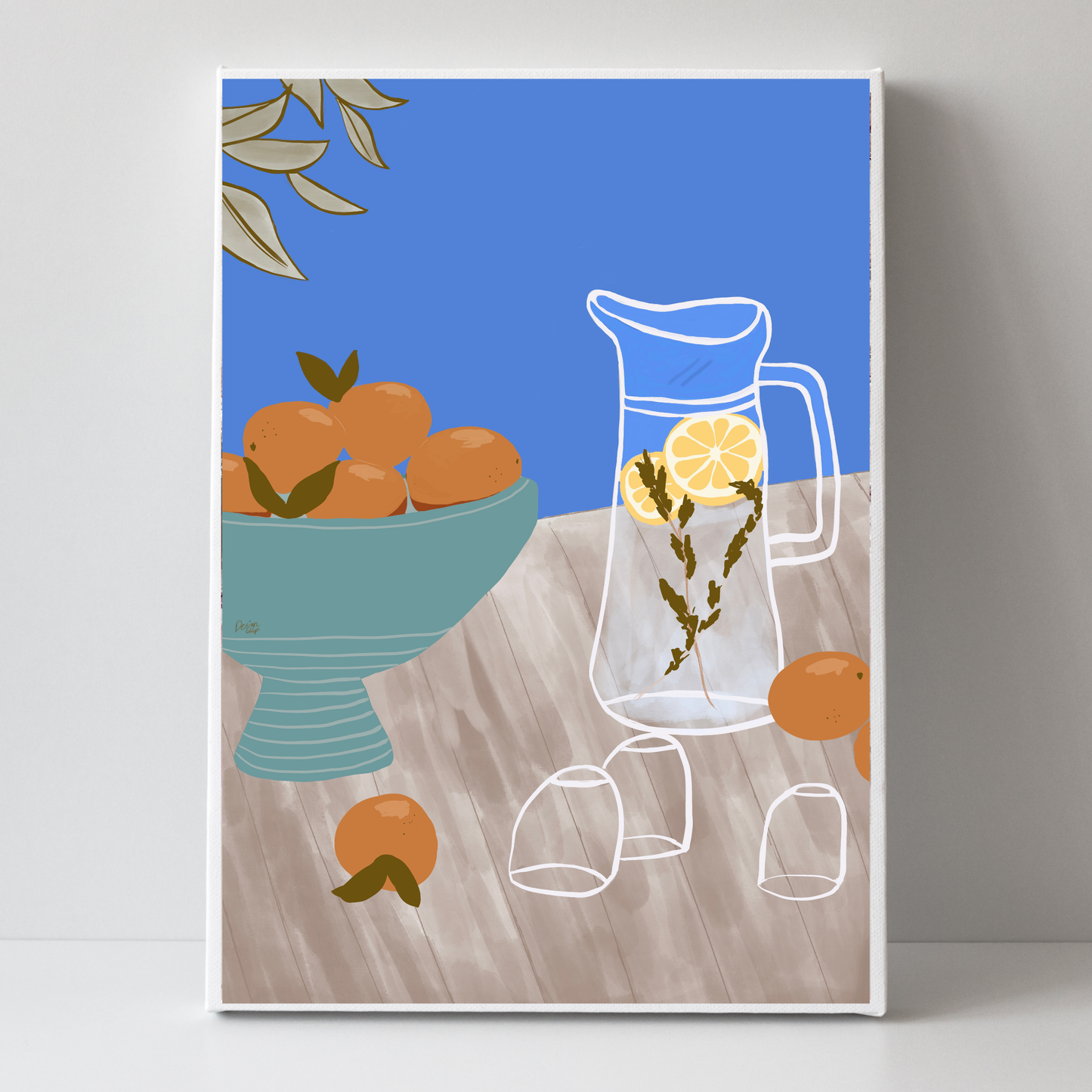 A Bowl Of Oranges by Alix Campbell Art