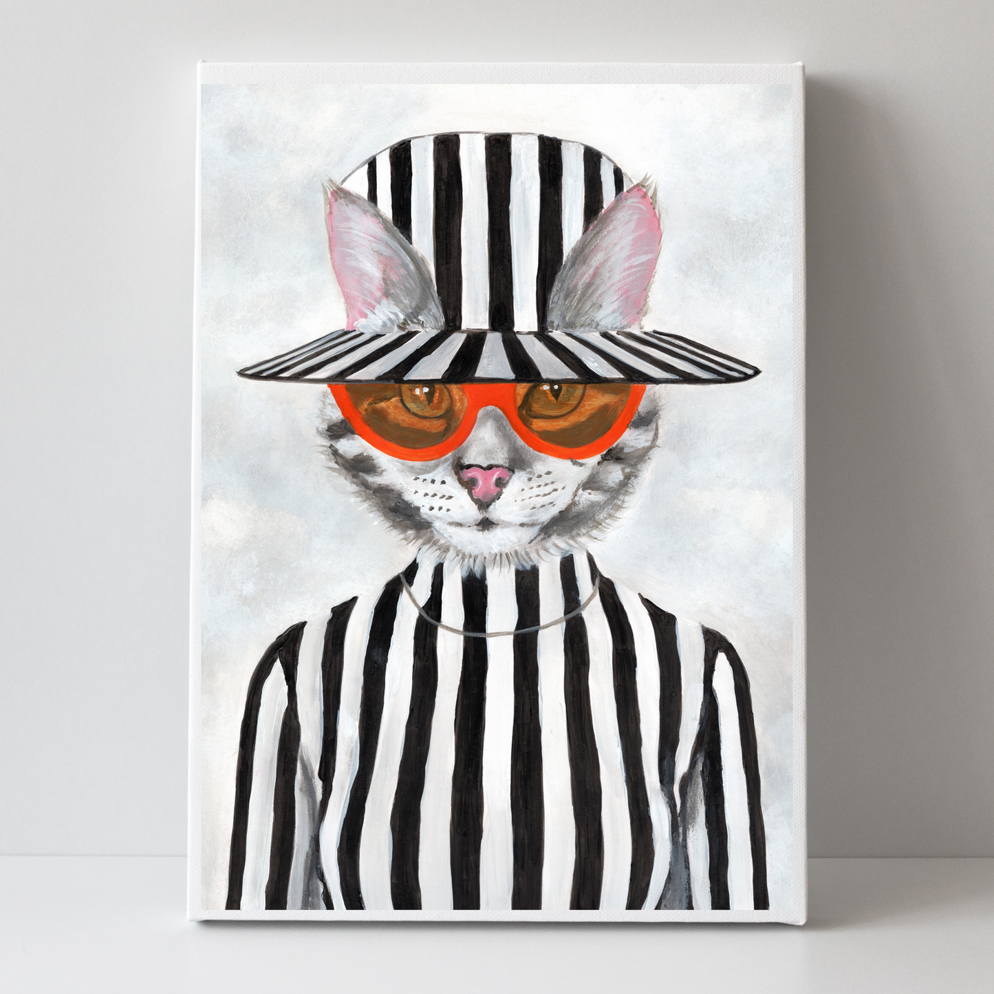 Cat in Stripy Mood by Coco Deparis