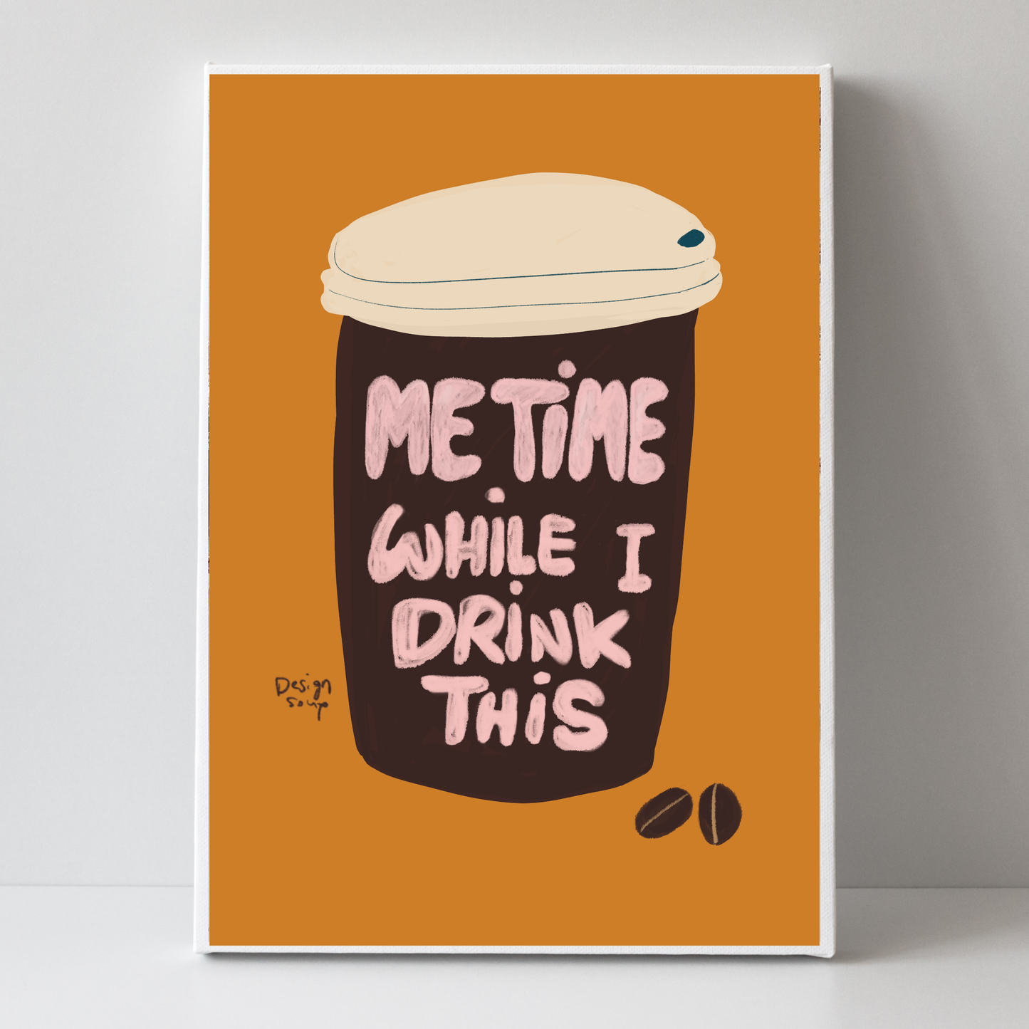 Me Time While I Drink This 2 by Alix Campbell Art
