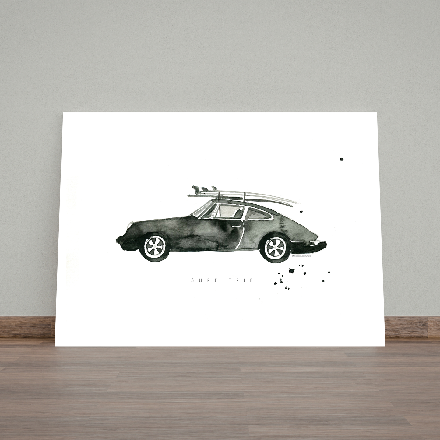 Surf Trip Porsche by Mercedes Lopez