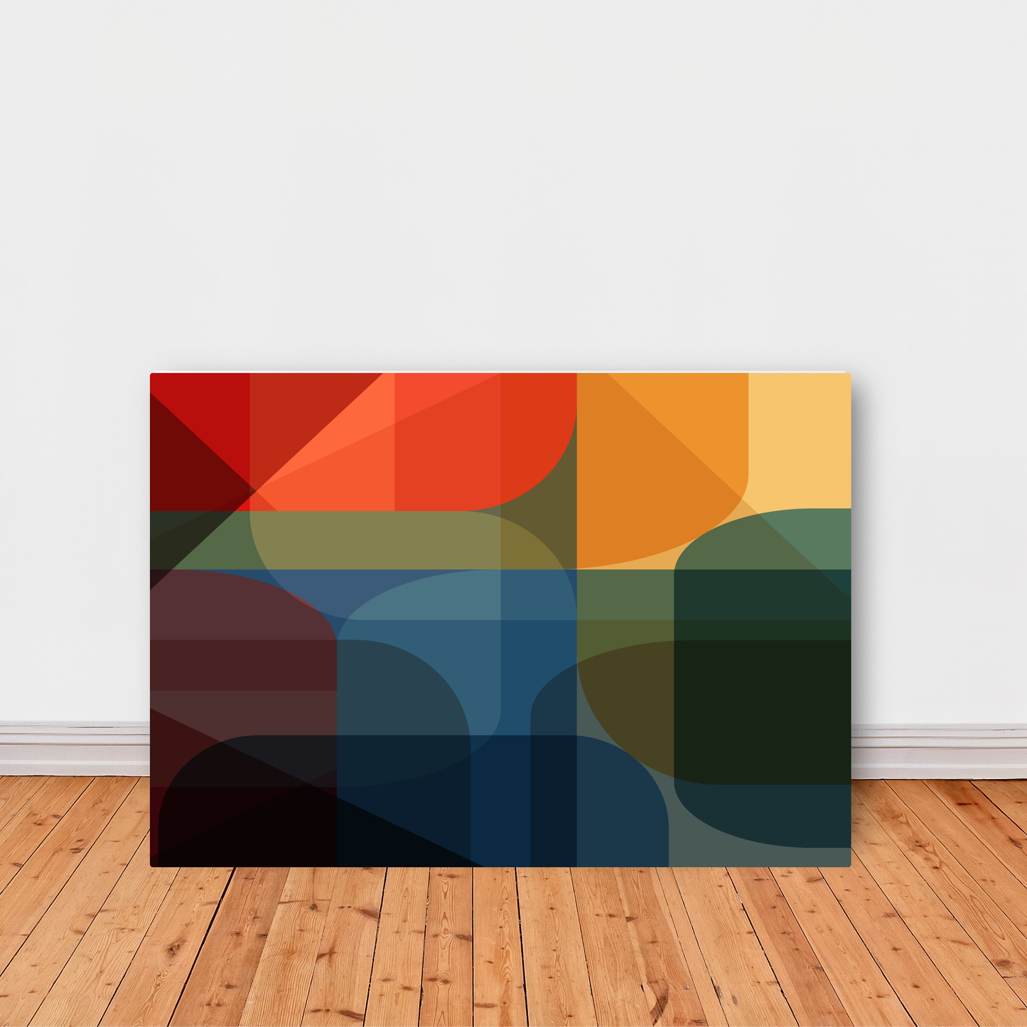 Colurful Modern Geometric Print by Print Punk Studio