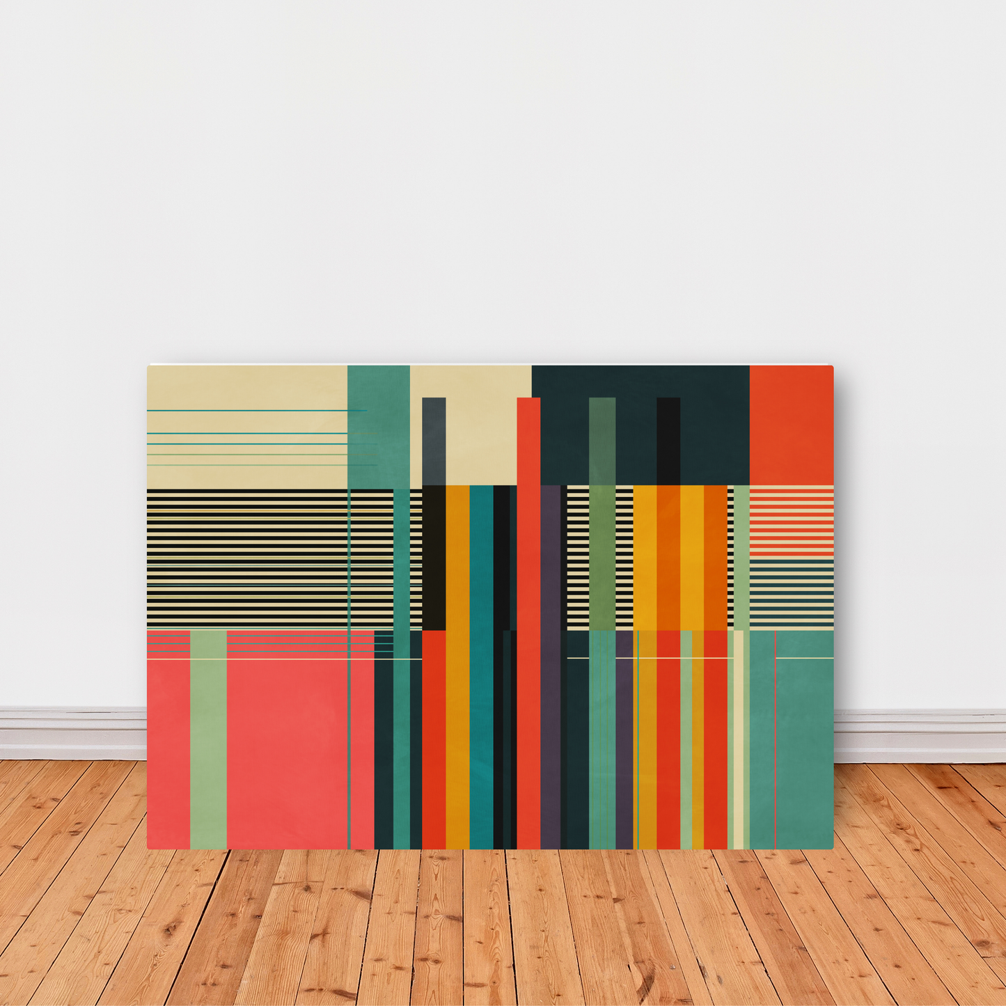 Colourful Stripes and Lines Print by Print Punk Studio
