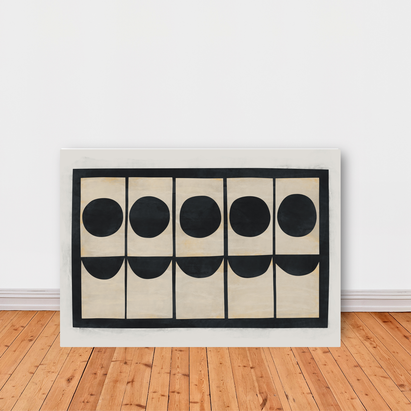 Cool Black Abstract Painting Print by Print Punk Studio