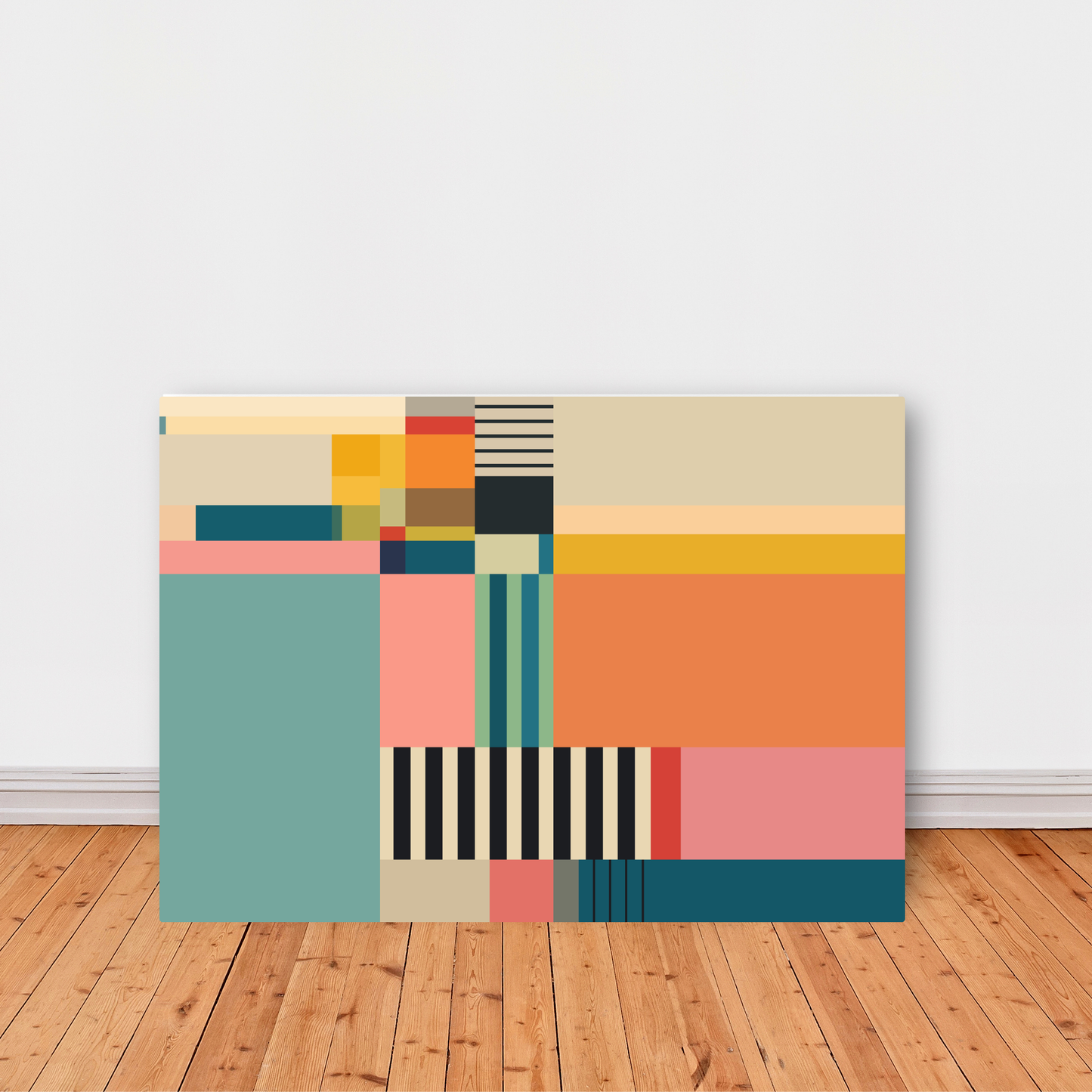 Colourful Pastel Geometric Print by Print Punk Studio
