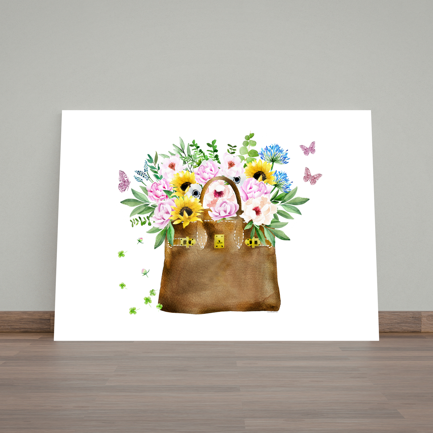 Peonies Hermes Landscape by Mercedes Lopez