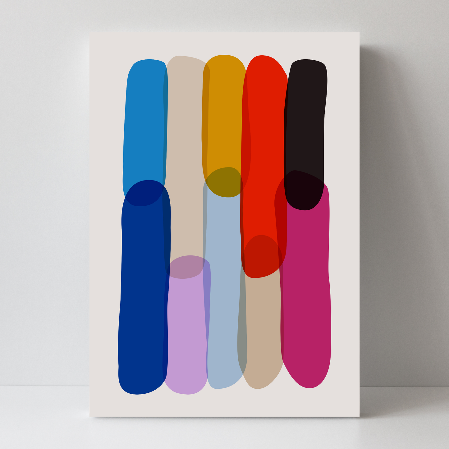 Bold Colourful Abstract Shapes by Print Punk Studio
