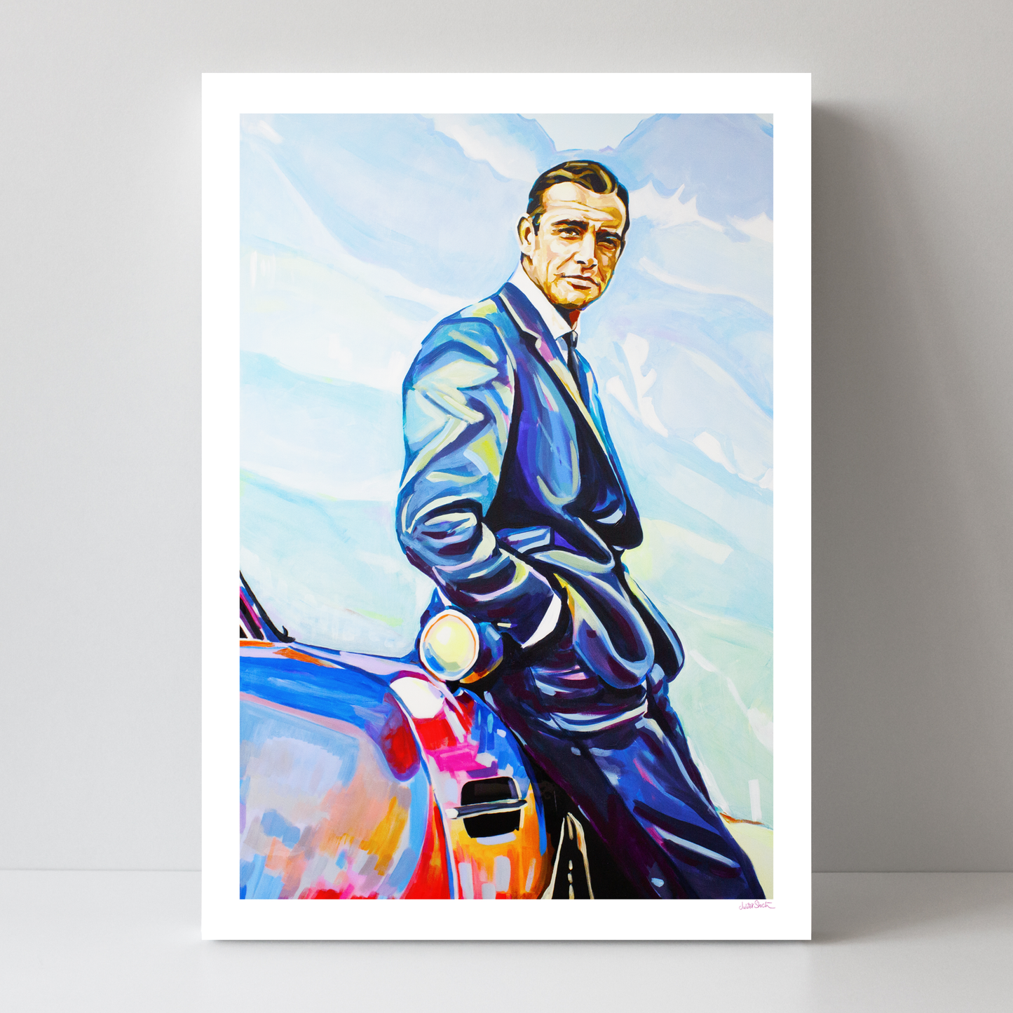 Sean Connery & Aston Martin by Juliet Stockton
