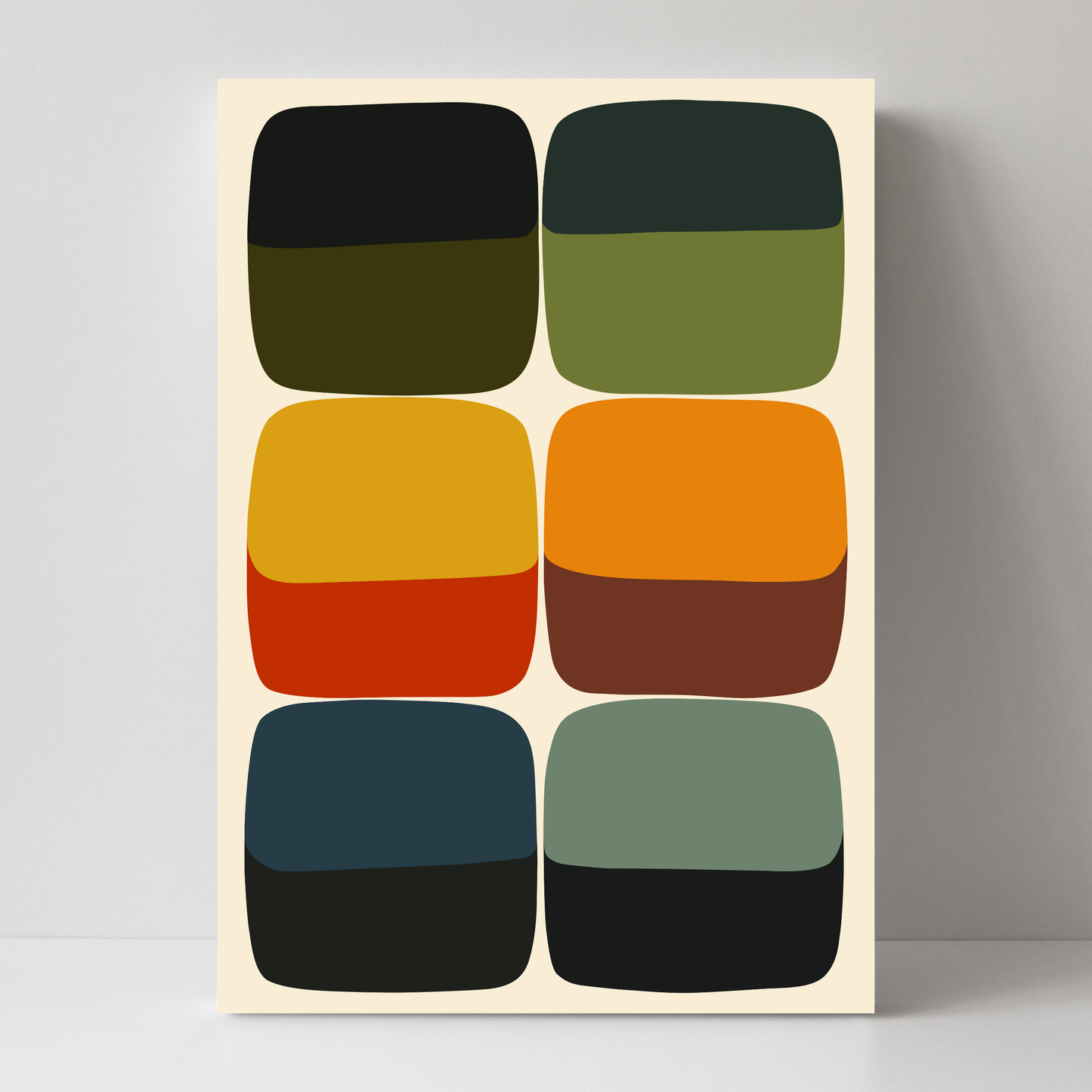 Bold Mid Century Print by Print Punk Studio