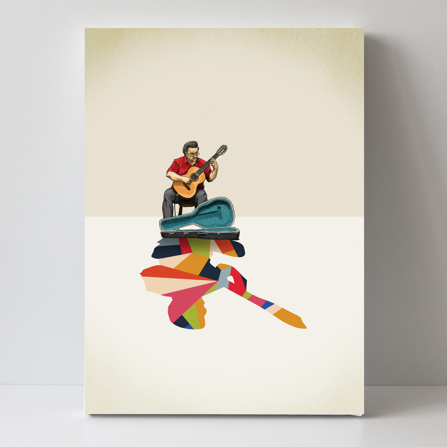 Walking Shadow Guitarist by Jason Ratliff