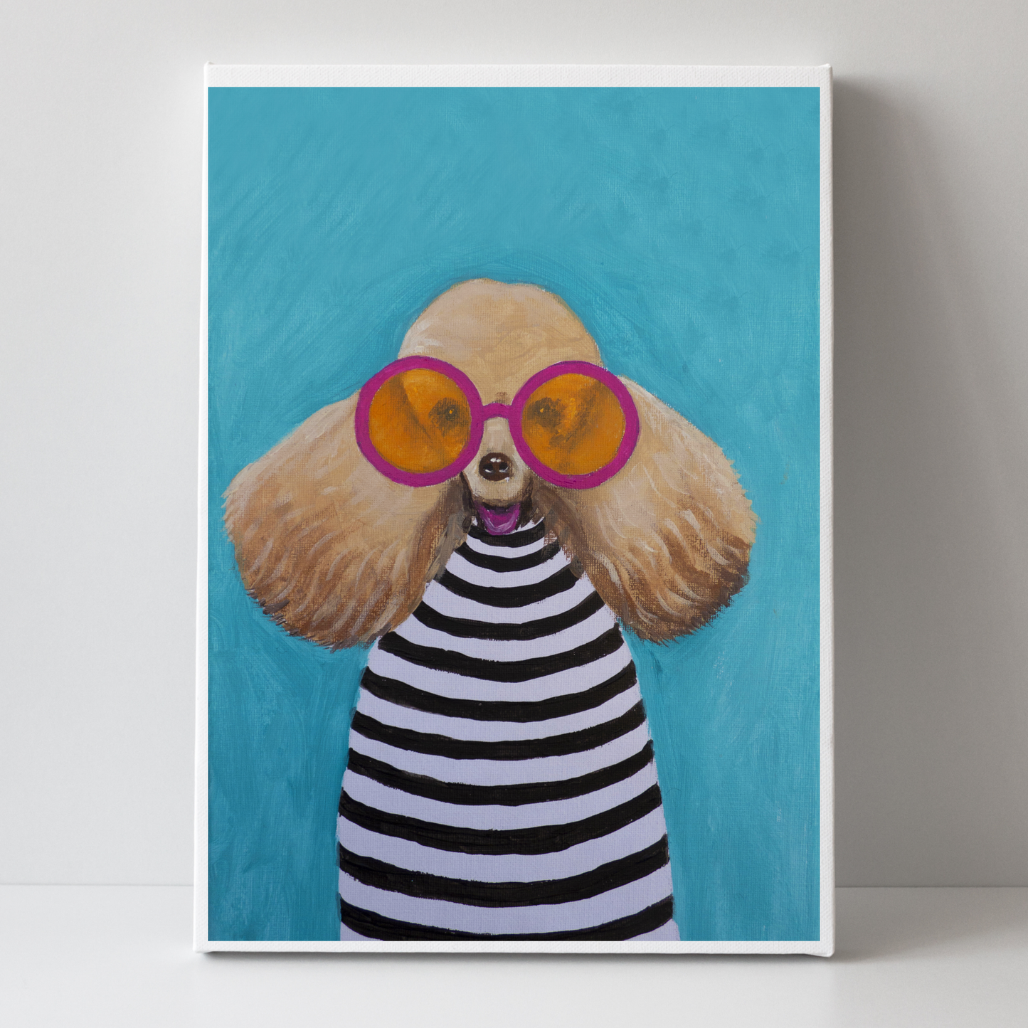 Stripy Poodle by Coco Deparis