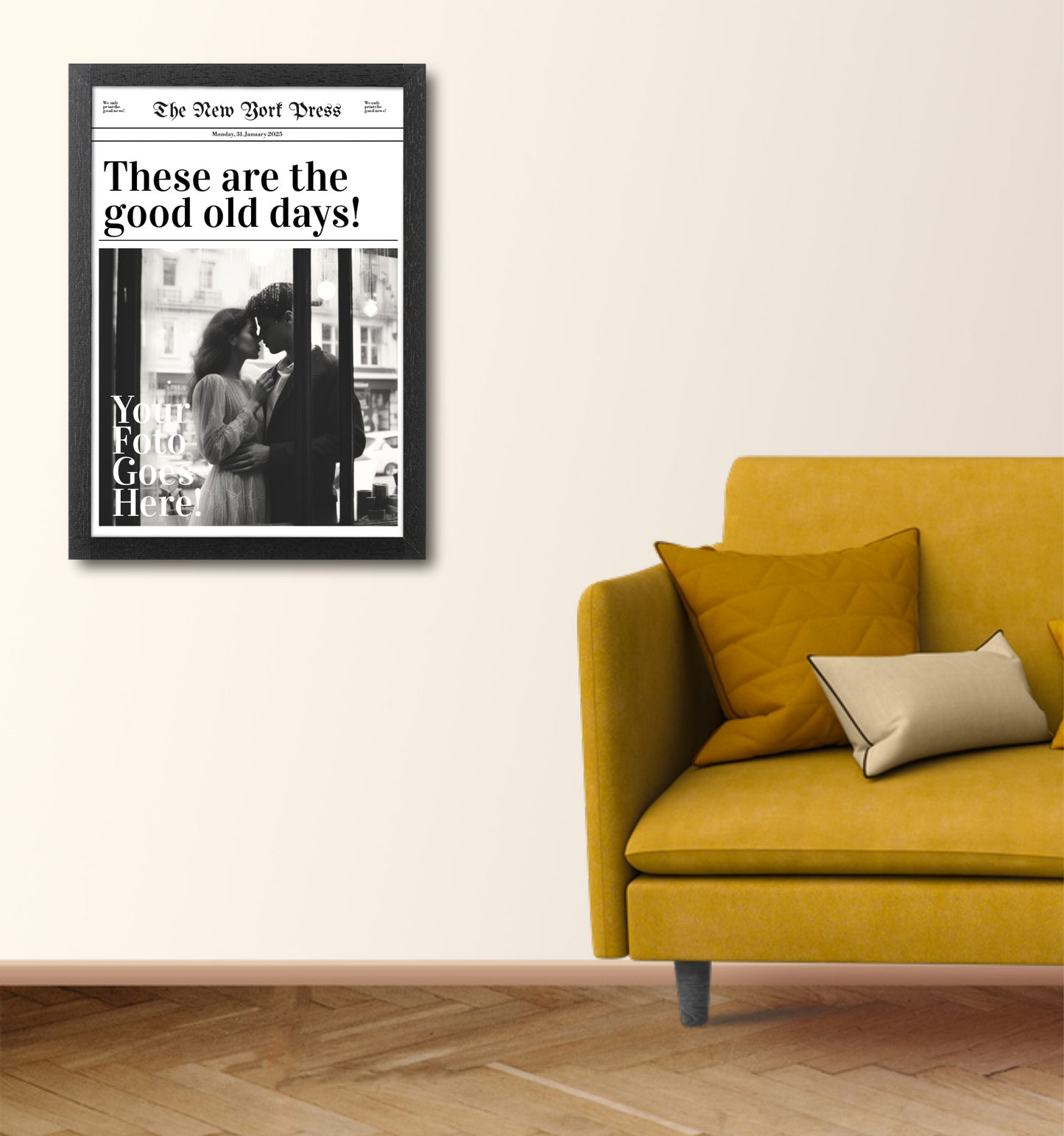 Personalised Newspaper Print - create your own headline