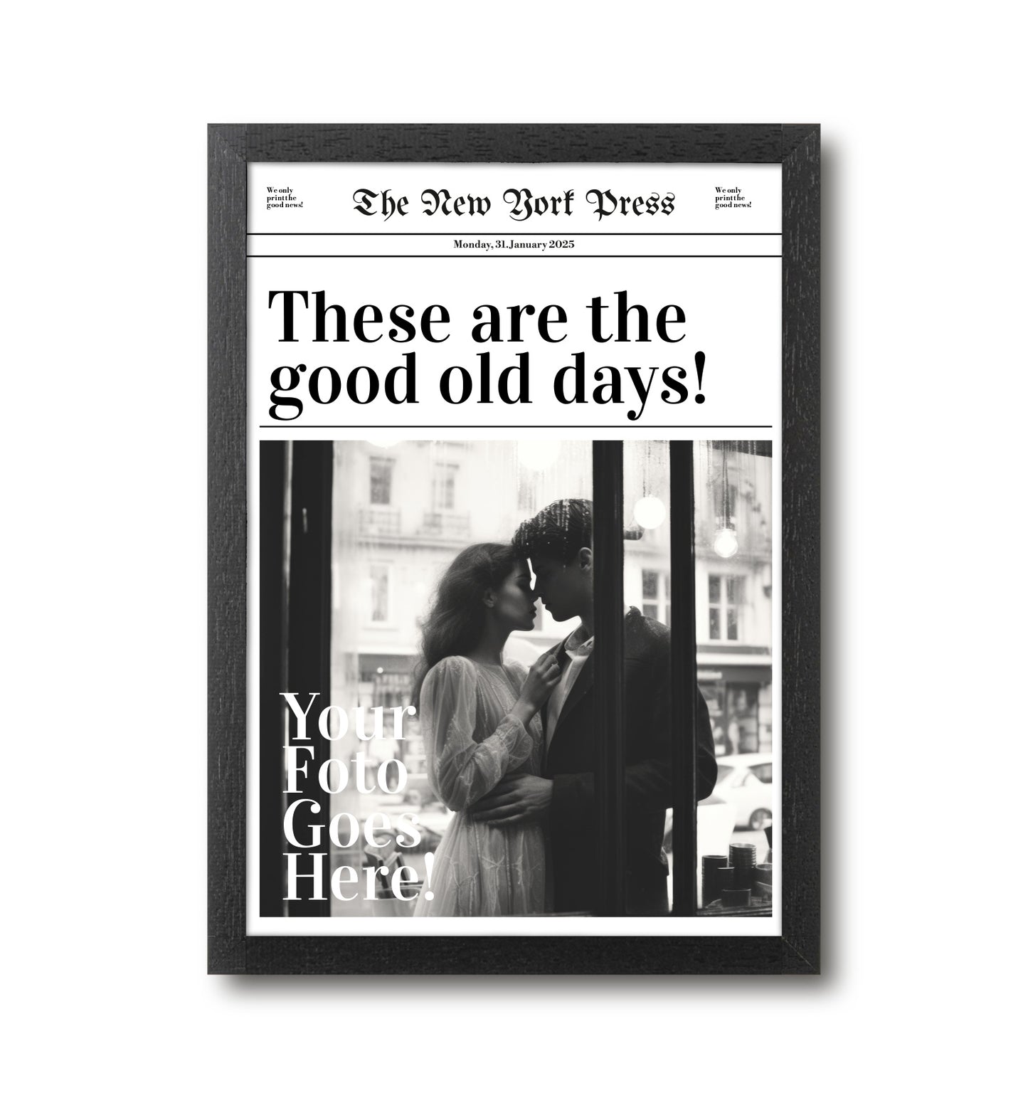 Personalised Newspaper Print - create your own headline
