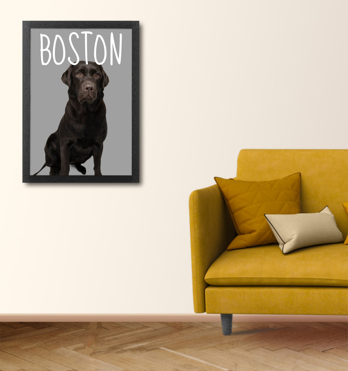 Personalised Photo Up-load Pet Portrait Print