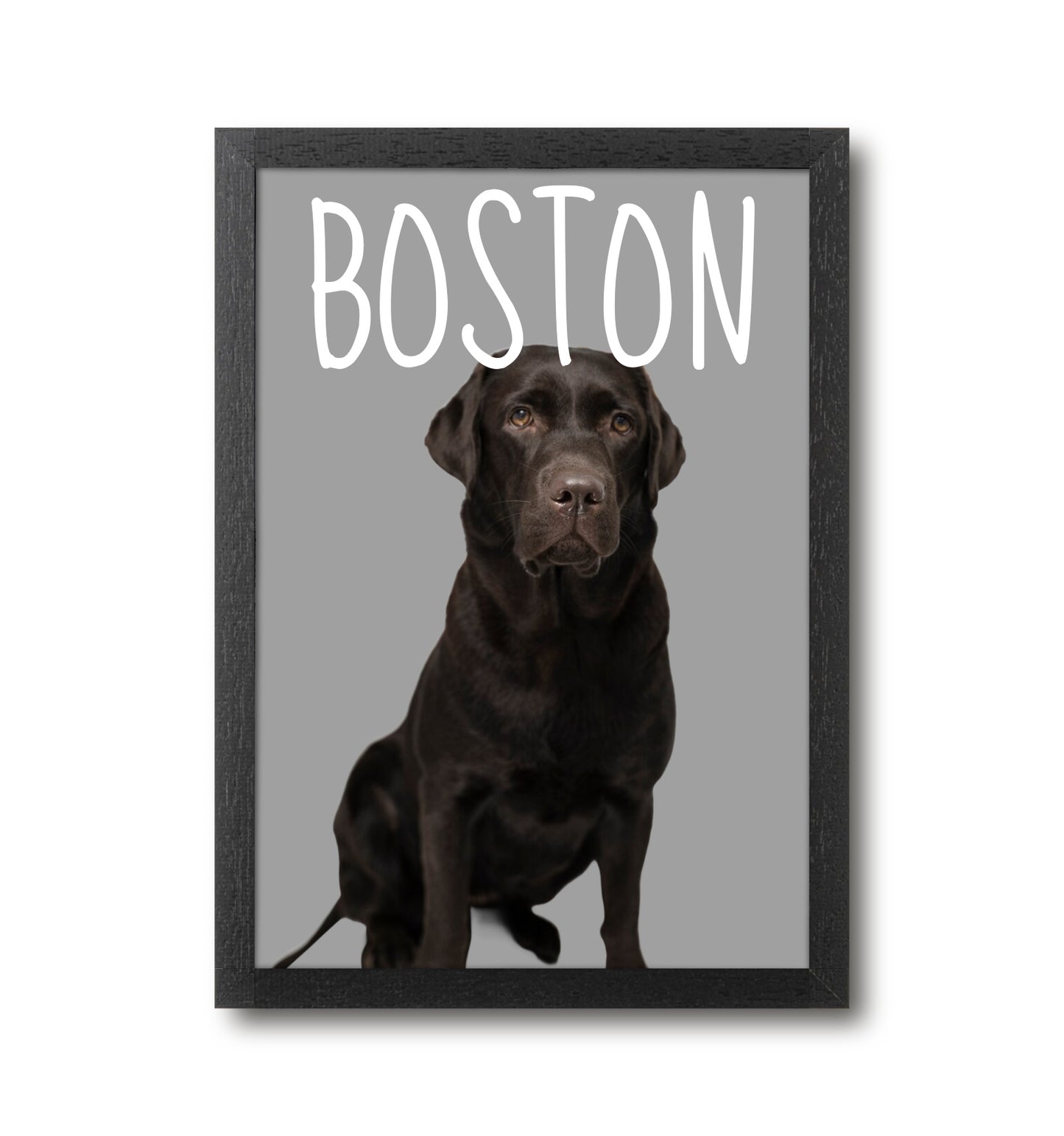 Personalised Photo Up-load Pet Portrait Print