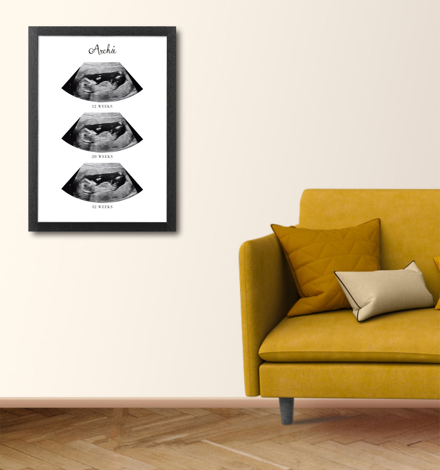 Personalised Photo Up-load Ultrasound Print