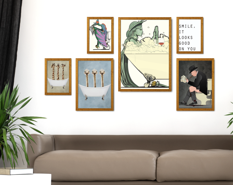 Bathroom - Build Your Own Gallery Wall Bundle (Set of 6)