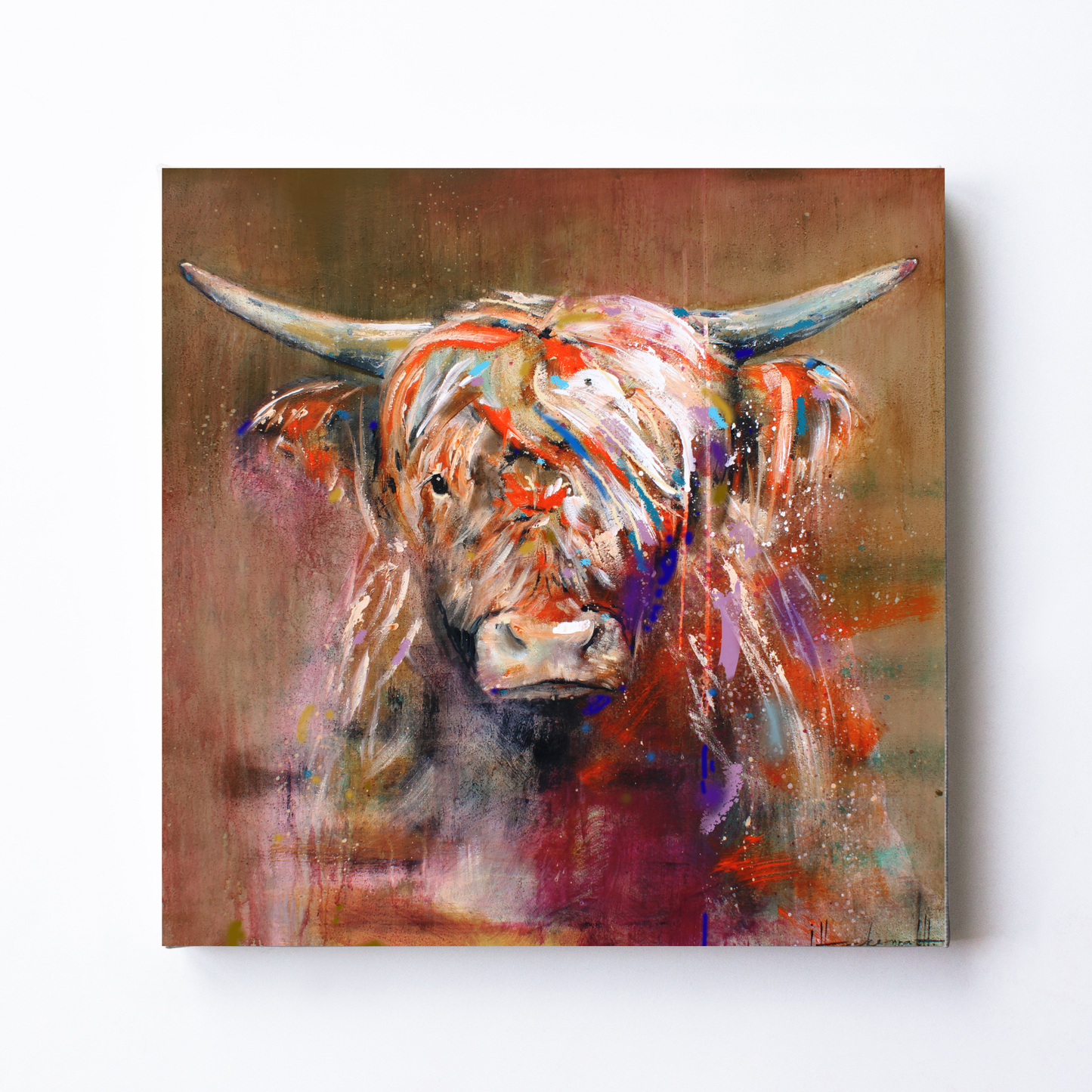 Highland Cow Friendly by STUDIO PAINT-ING