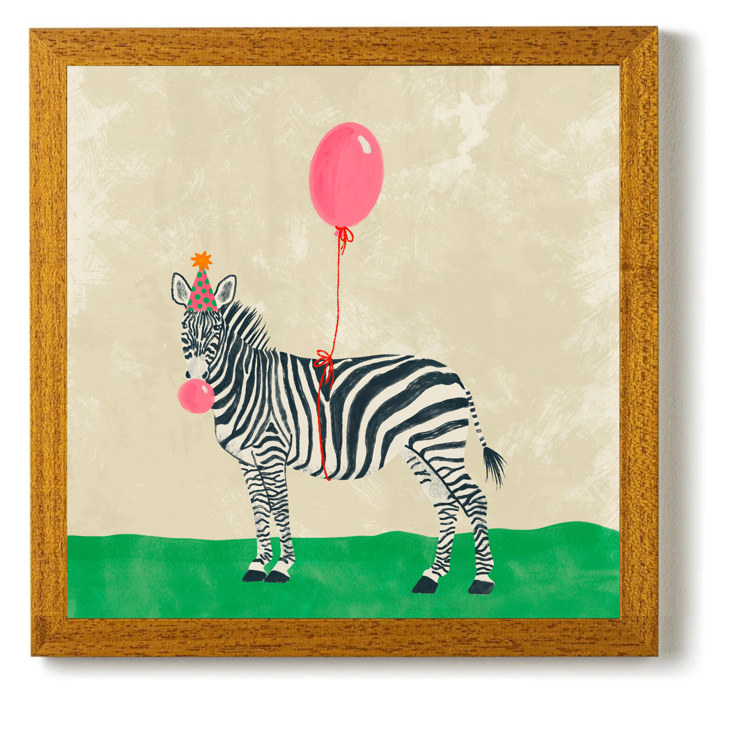 Party Animal Zebra by Carrie Cantwell