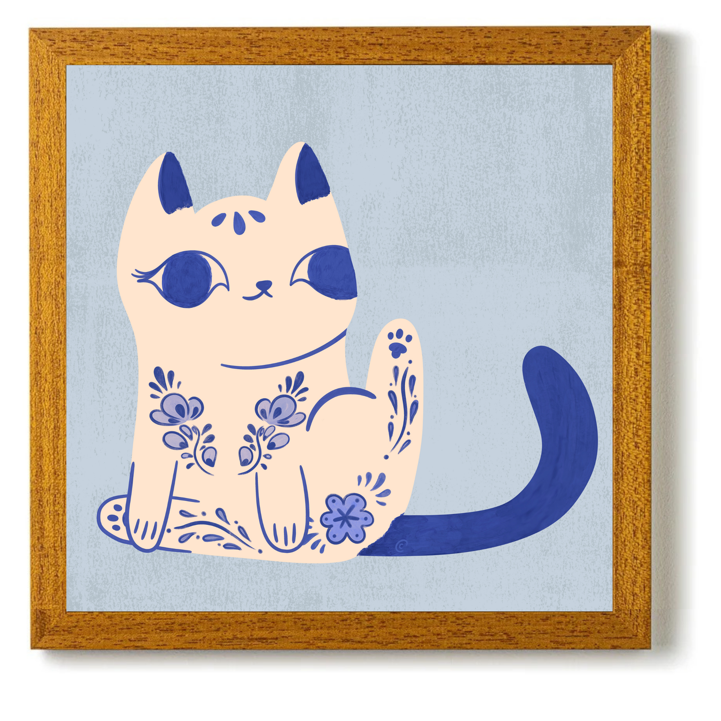 Purrcelin Cat 2 by Carrie Cantwell