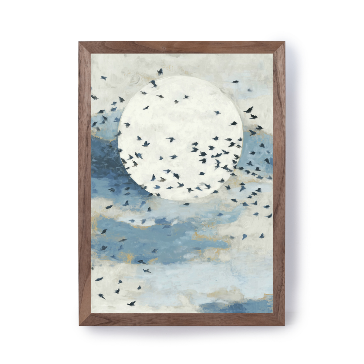Floating Moon Bird Cloud by Chromatic Storm Studio