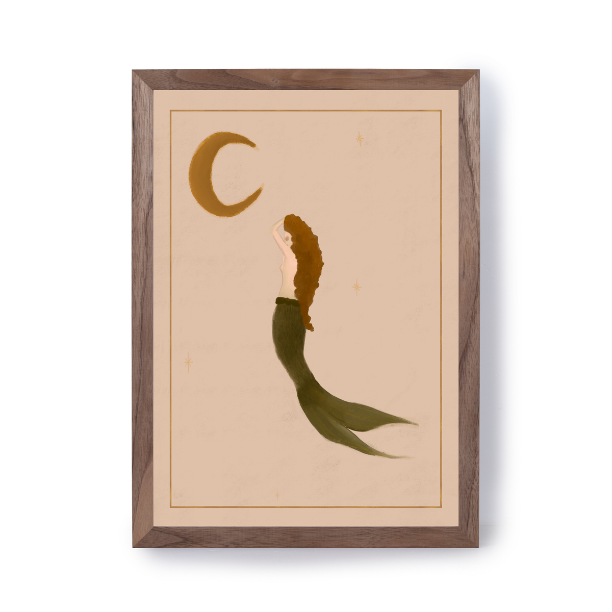 The mermaid and the Moon by Queen of the Rodeo