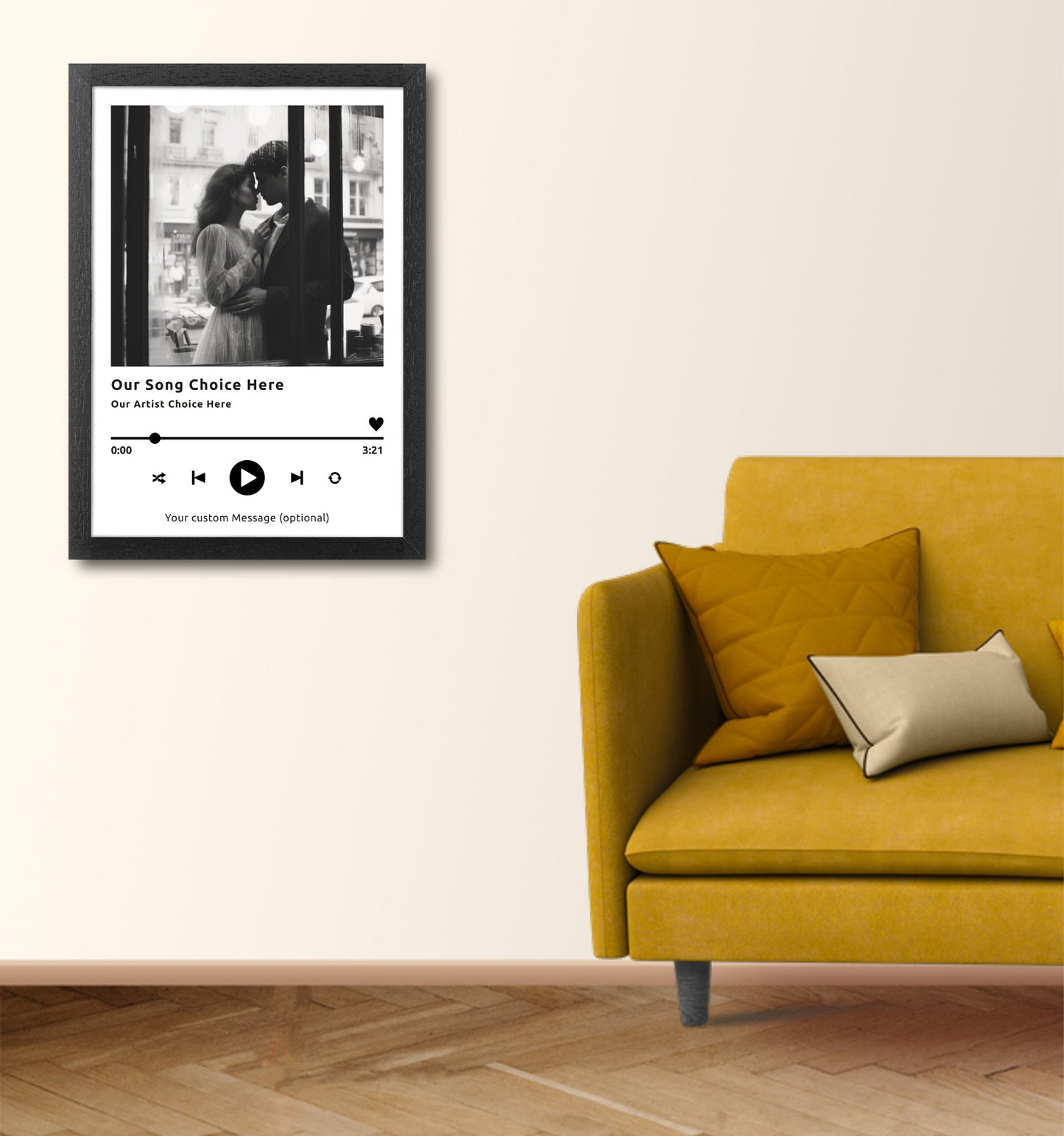 Personalised Our Song Photo Up-load Print
