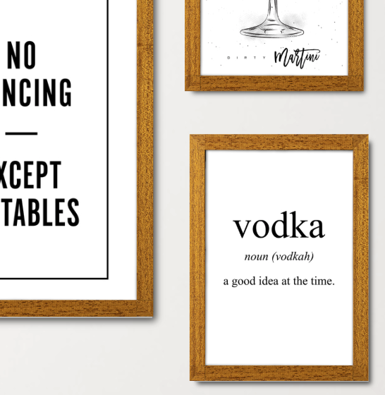 Home Bar - Build Your Own Gallery Wall Bundle (Set of 4 Type 3)