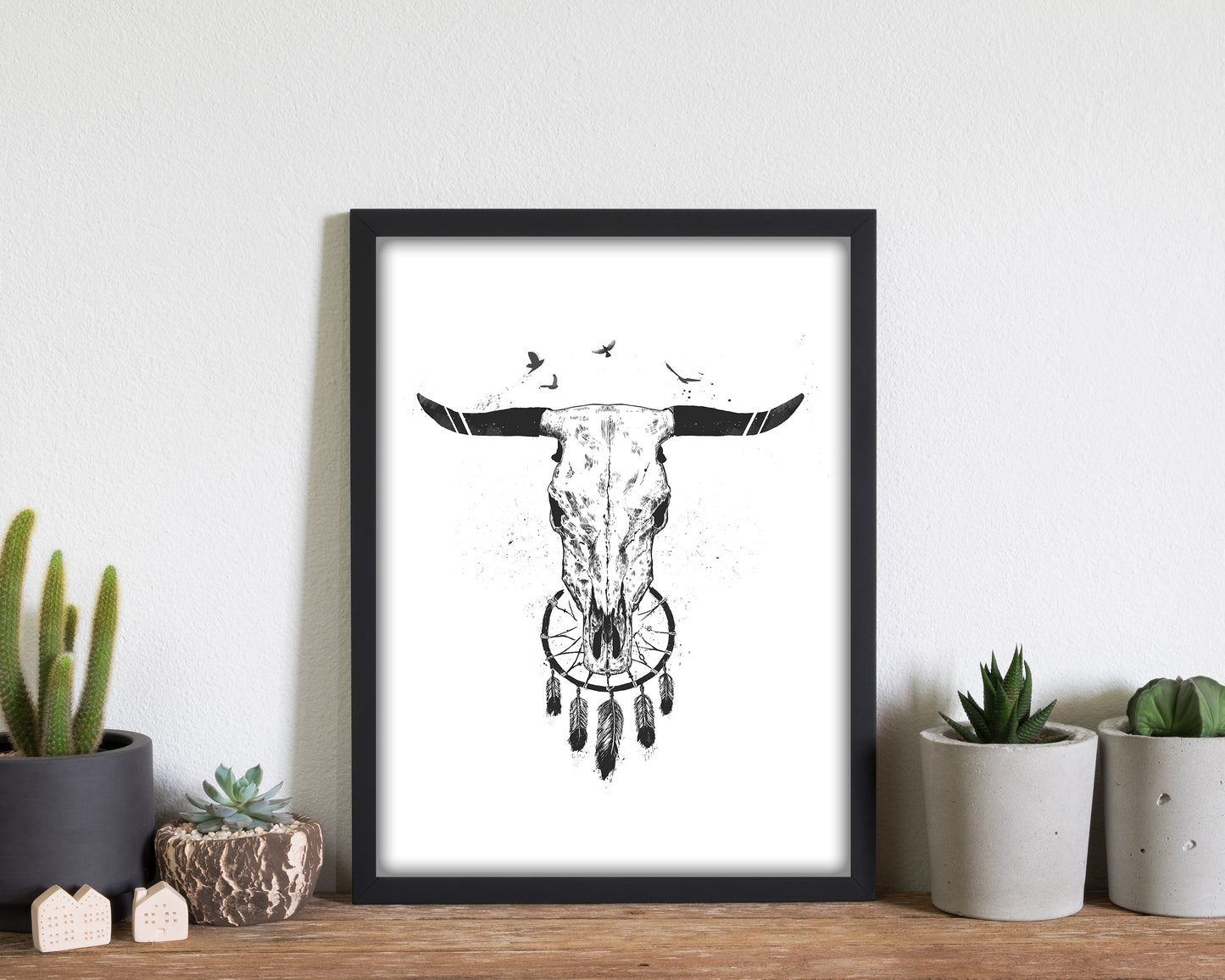 Beautiful Dream B&W Animal Art Print by Balaz Solti
