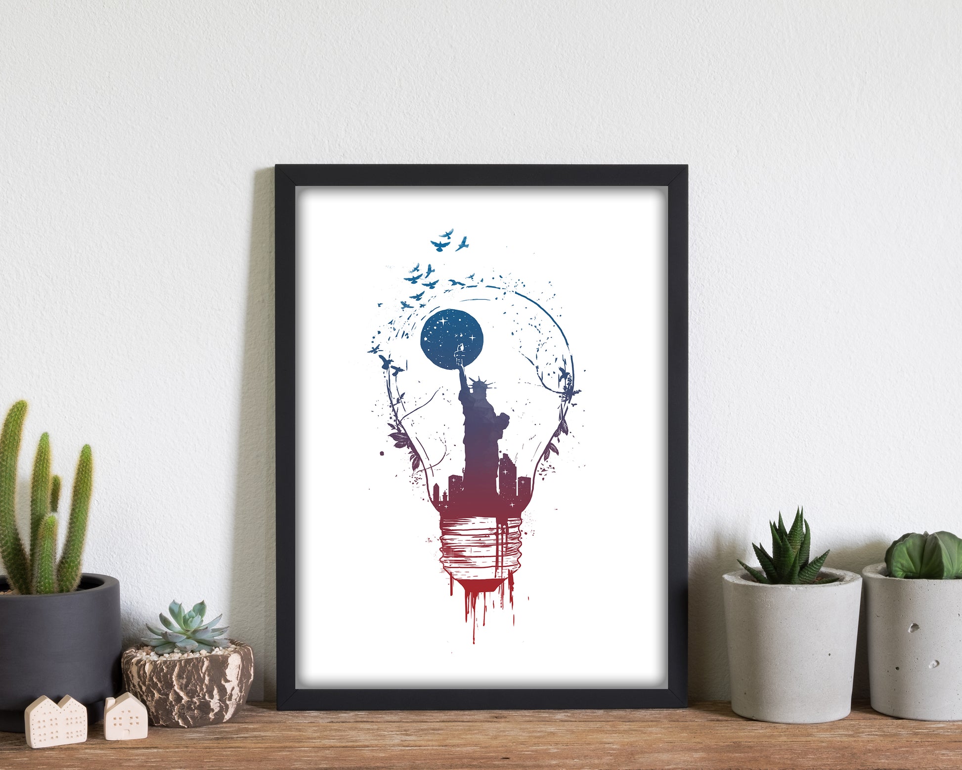 Big City Lights Art Print by Balaz Solti