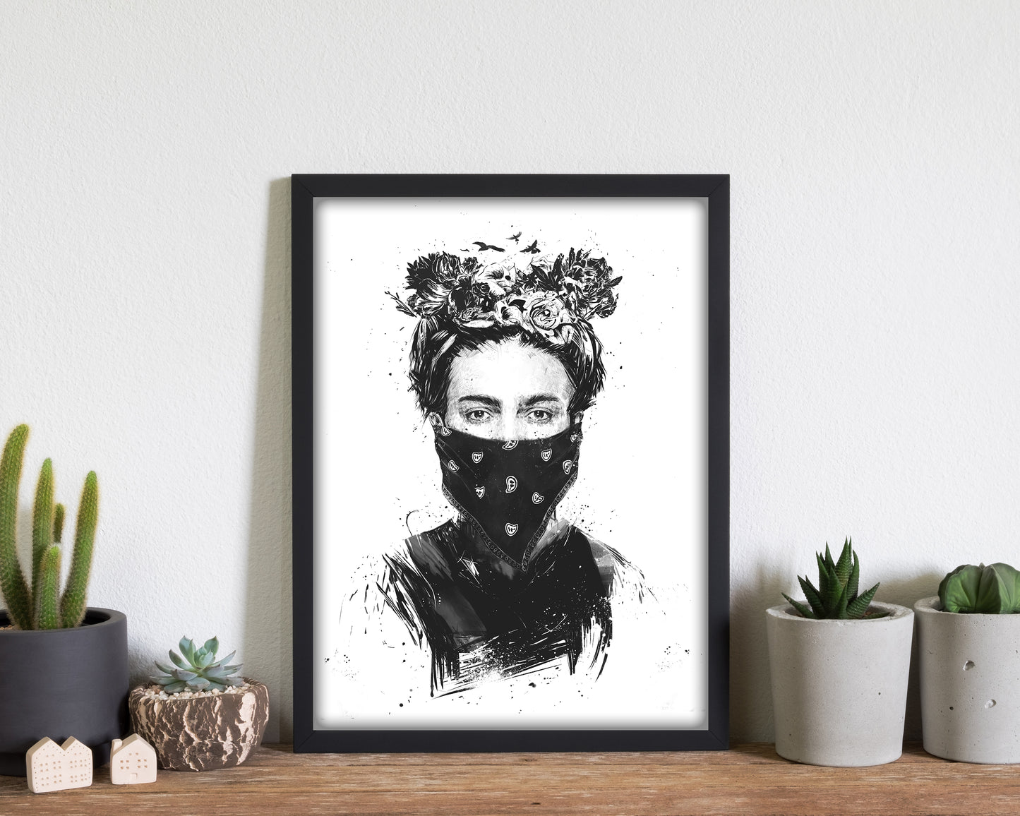 Rebel Girl Art Print by Balaz Solti