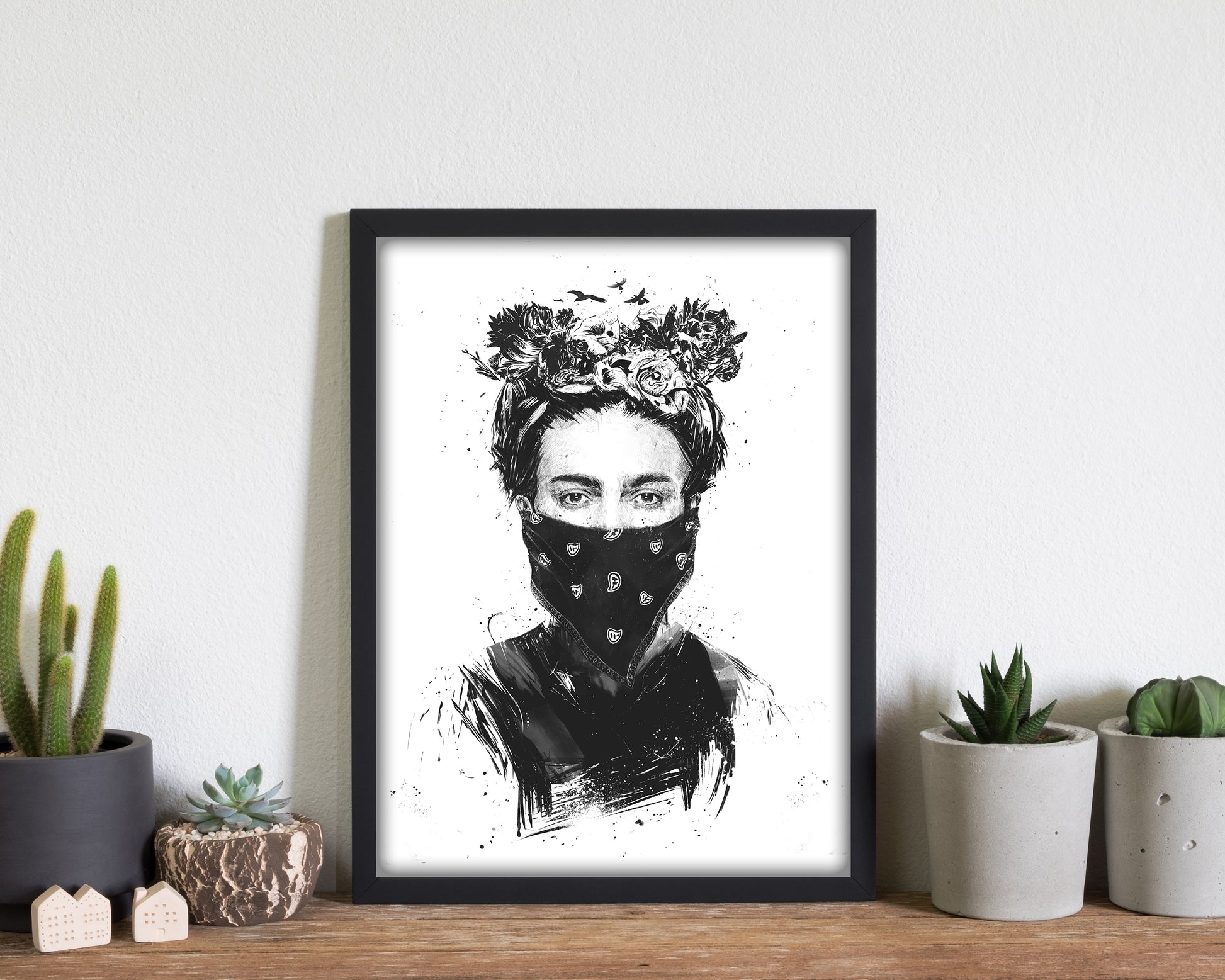 Rebel Girl Art Print by Balaz Solti