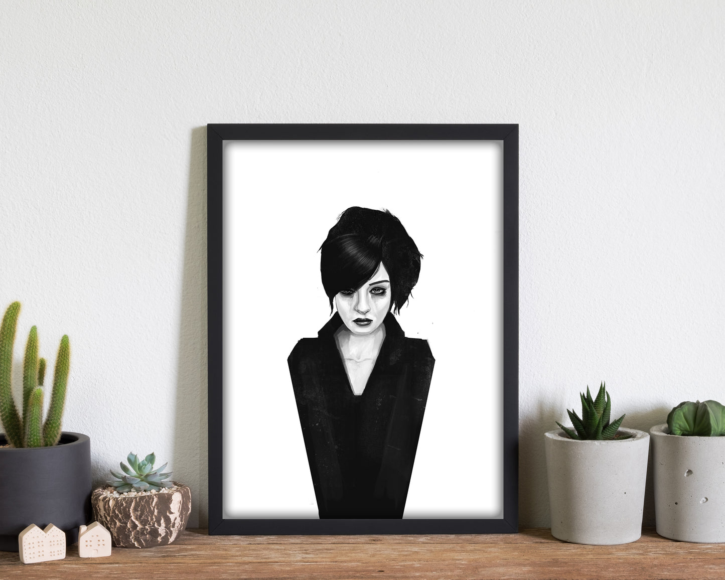 The Widow Art Print by Balaz Solti