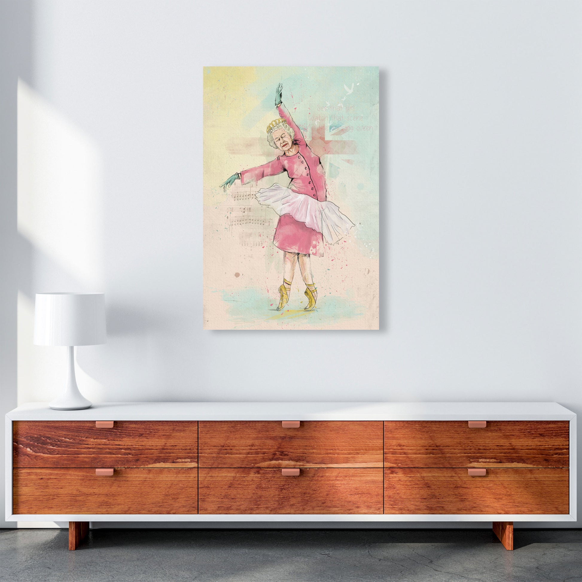 Dancing Queen Art Print by Balaz Solti A1 Canvas