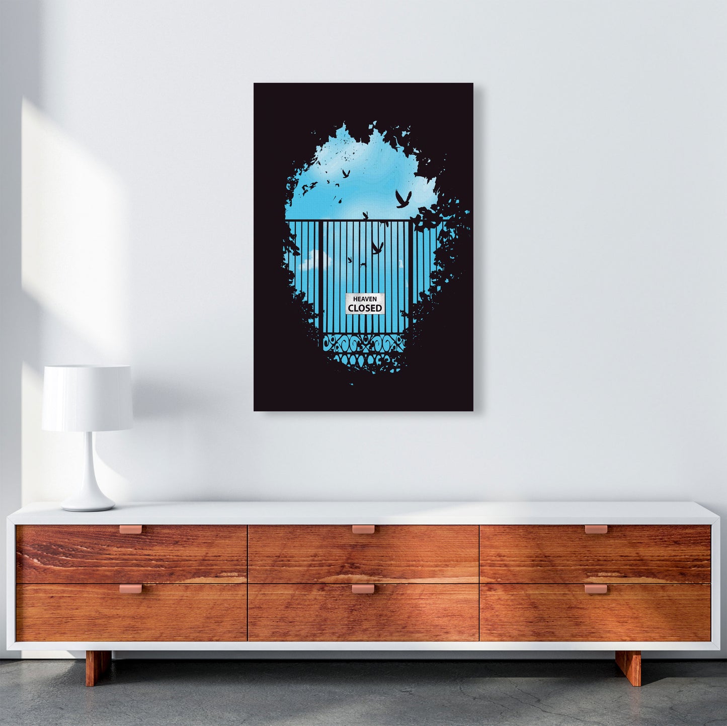 Heavens Door Art Print by Balaz Solti A1 Canvas