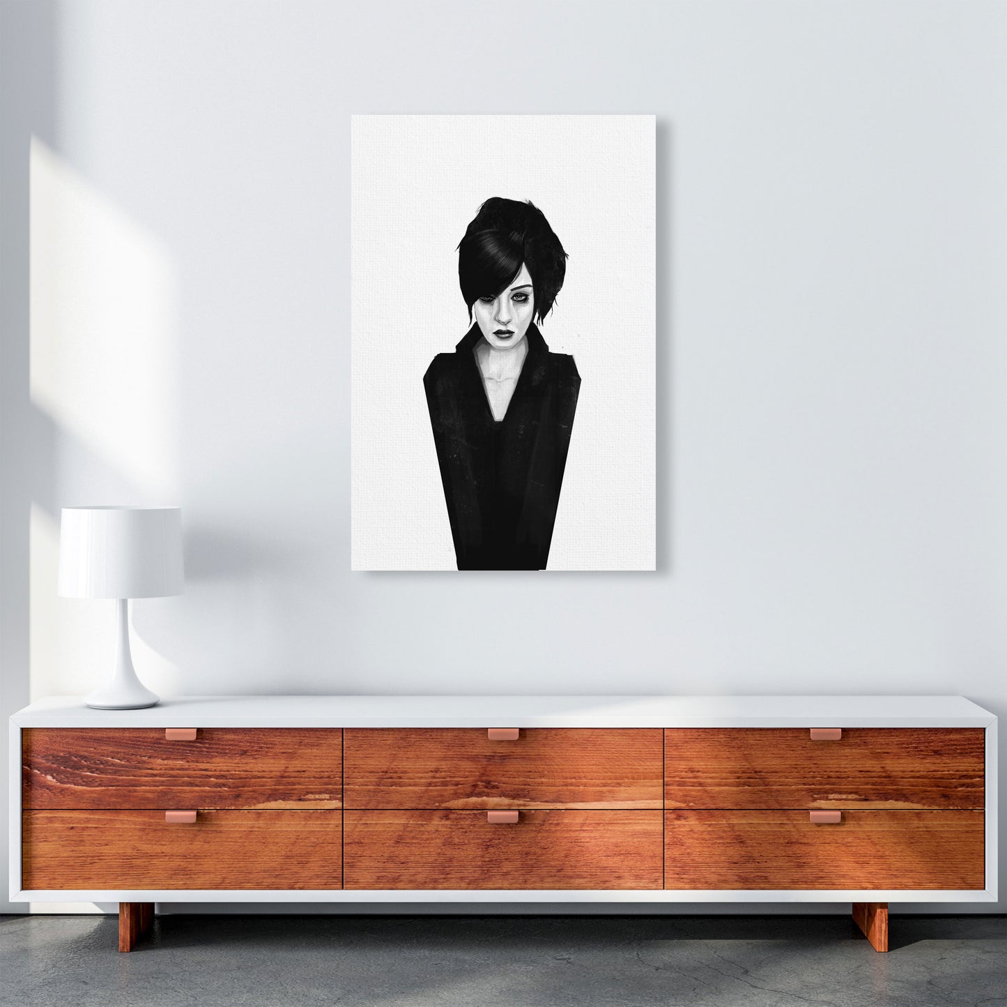 The Widow Art Print by Balaz Solti A1 Canvas
