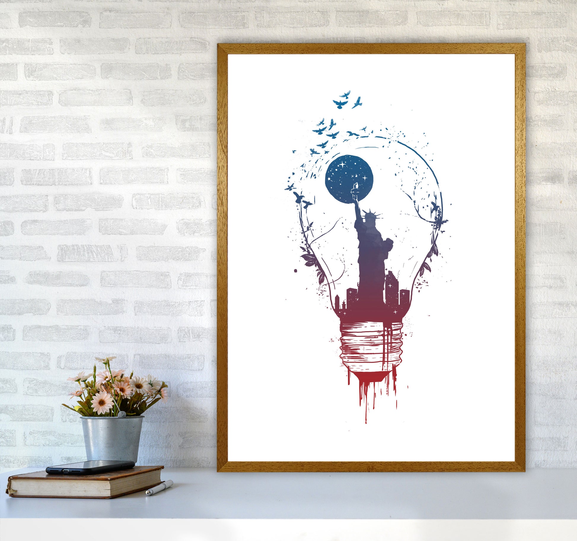 Big City Lights Art Print by Balaz Solti A1 Print Only