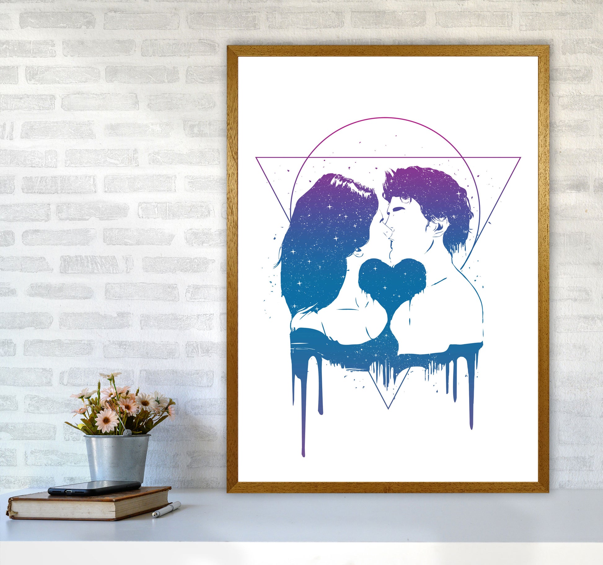 Cosmic Love Art Print by Balaz Solti A1 Print Only