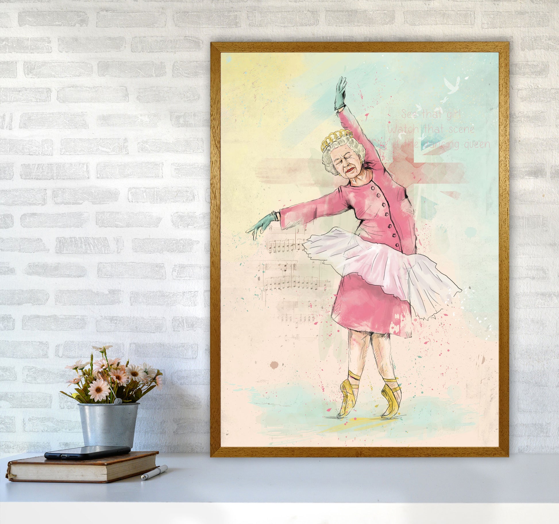 Dancing Queen Art Print by Balaz Solti A1 Print Only