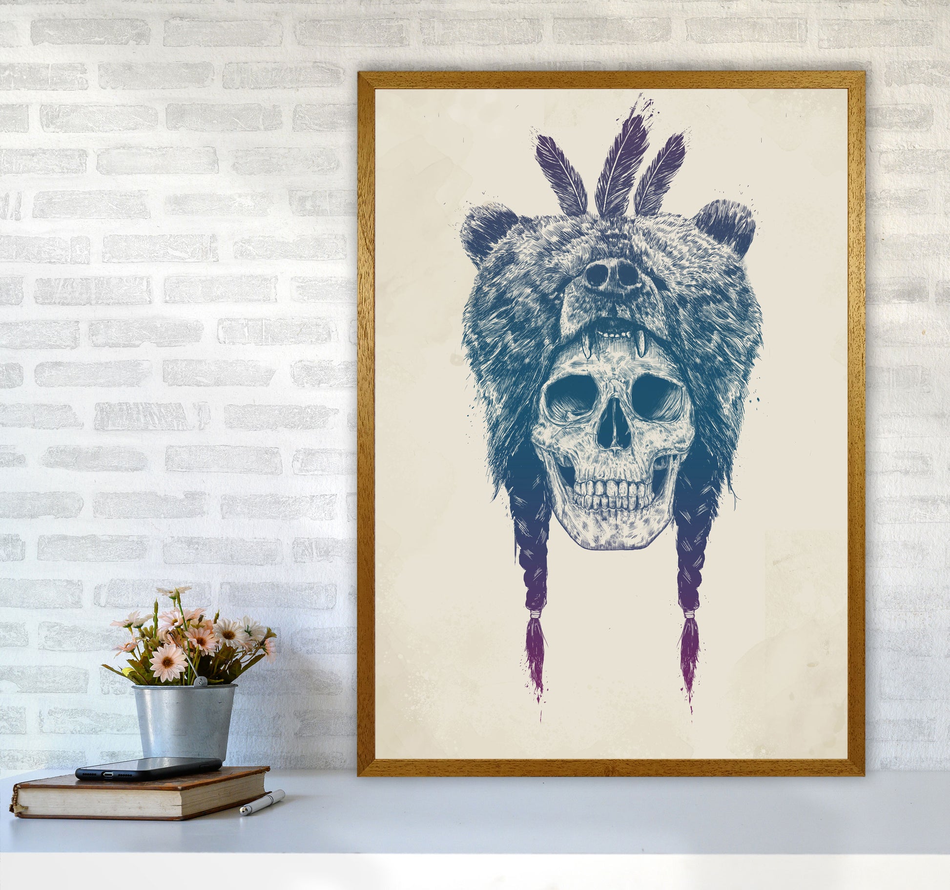 Dead Shaman Gothic Art Print by Balaz Solti A1 Print Only