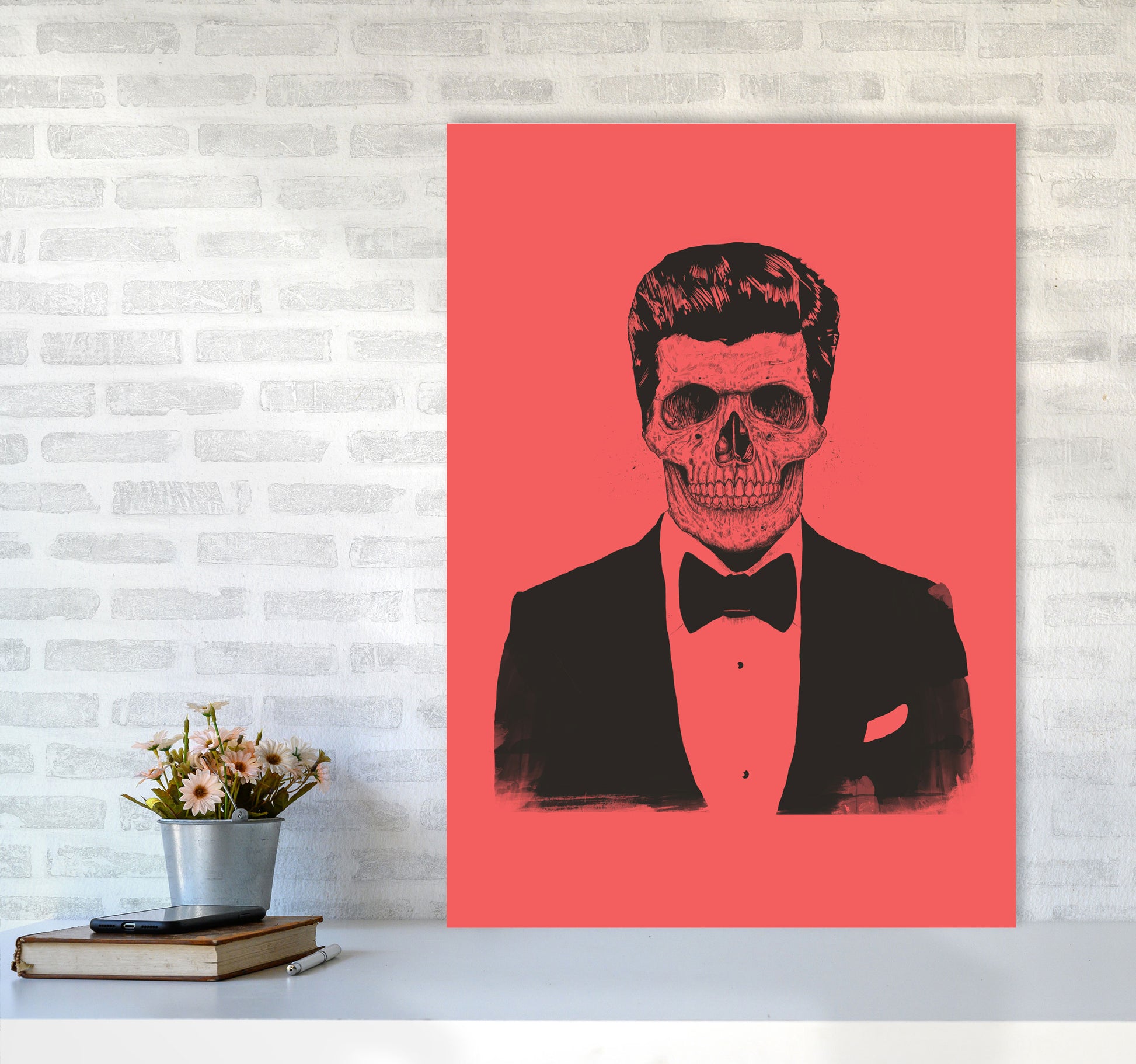 The Party Never Ends Art Print by Balaz Solti A1 Black Frame