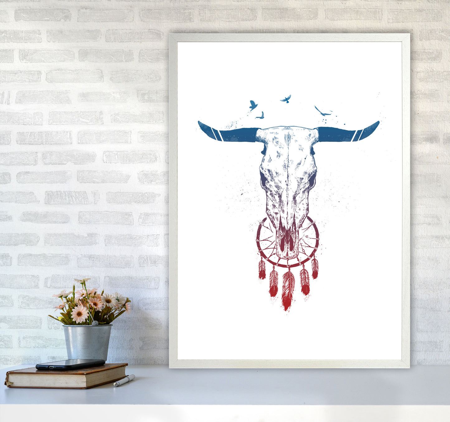 Beautiful Dream Animal Art Print by Balaz Solti A1 Oak Frame
