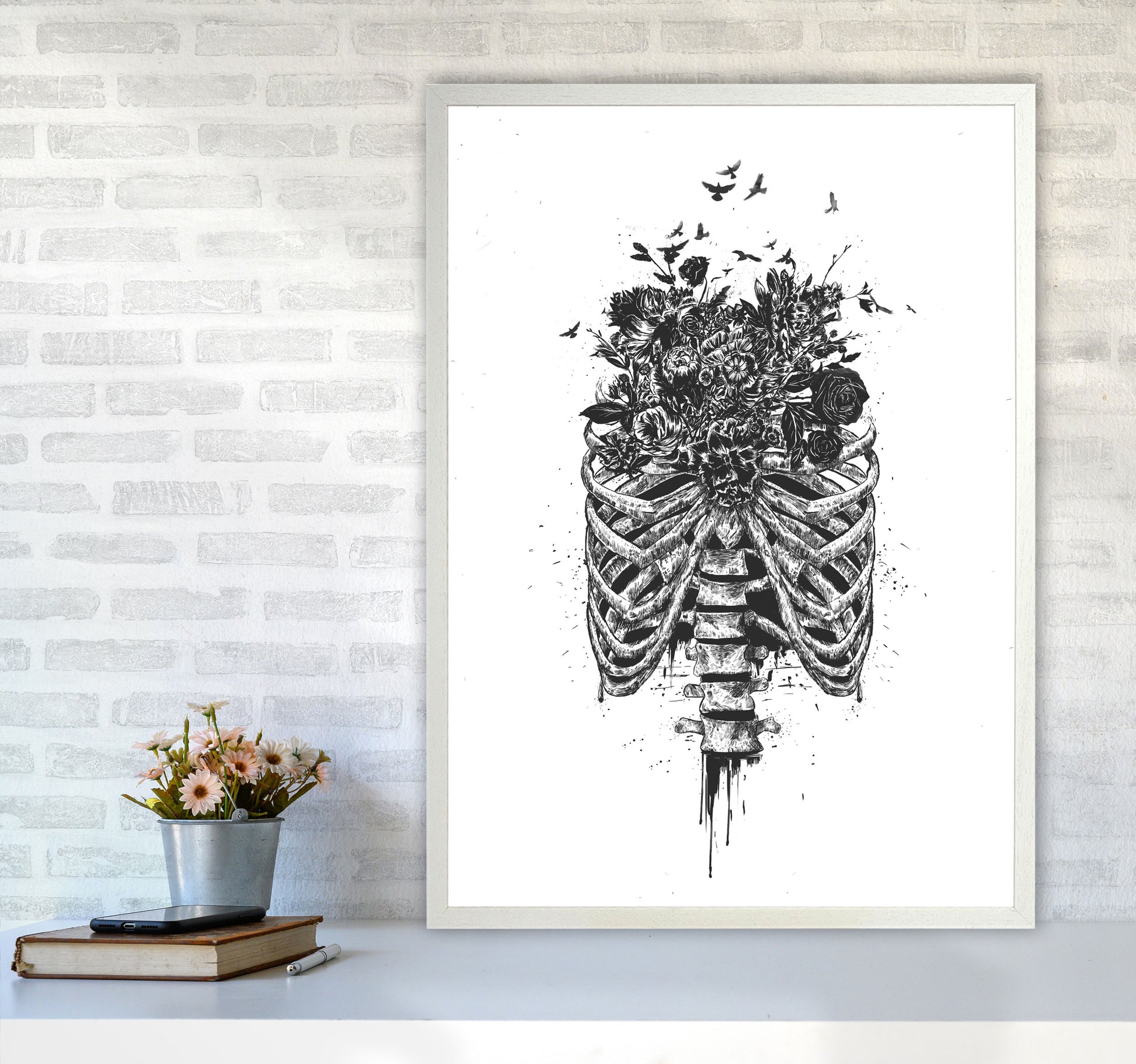 New Life Gothic Art Print by Balaz Solti A1 Oak Frame