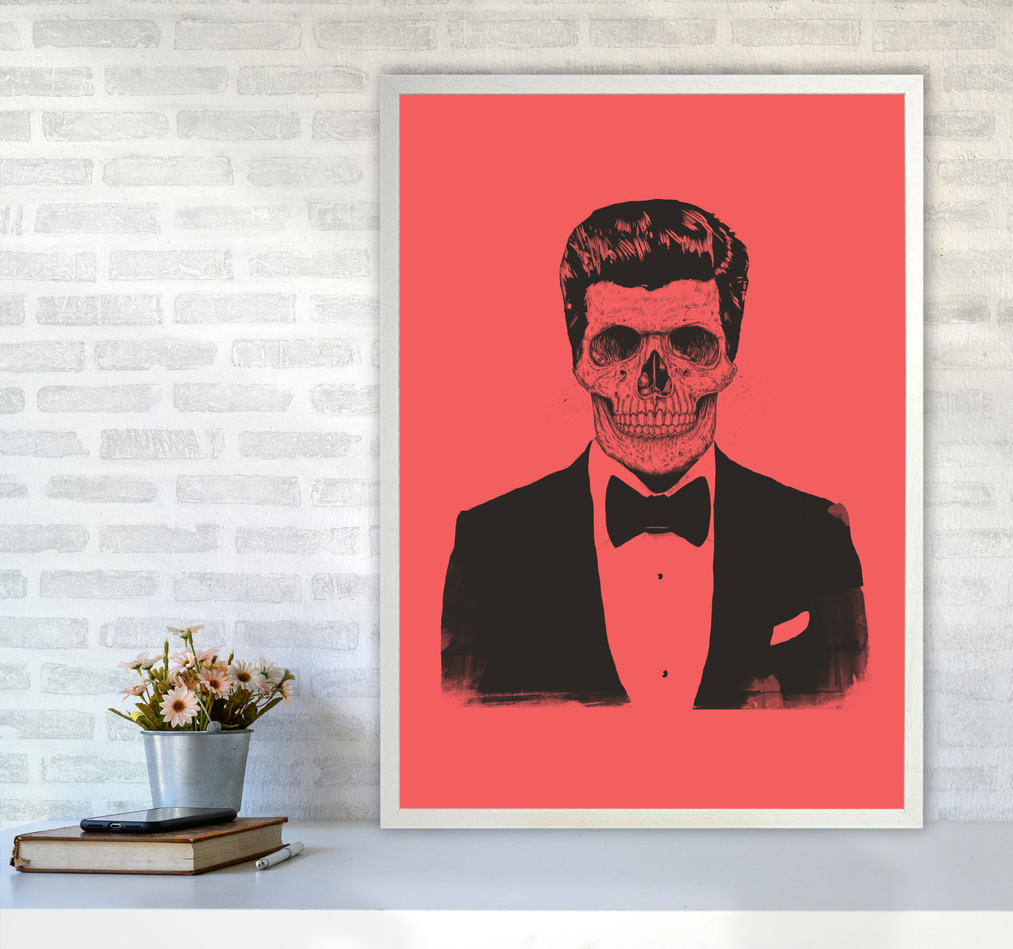 The Party Never Ends Art Print by Balaz Solti A1 Oak Frame