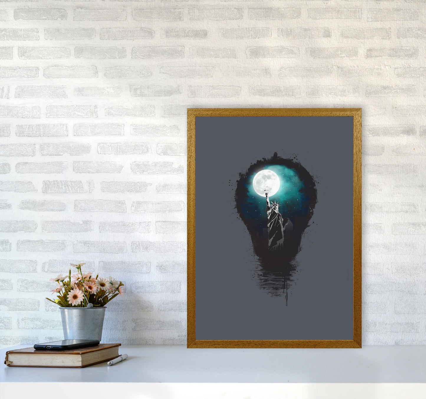 Big City Lights Art Print by Balaz Solti A2 Print Only