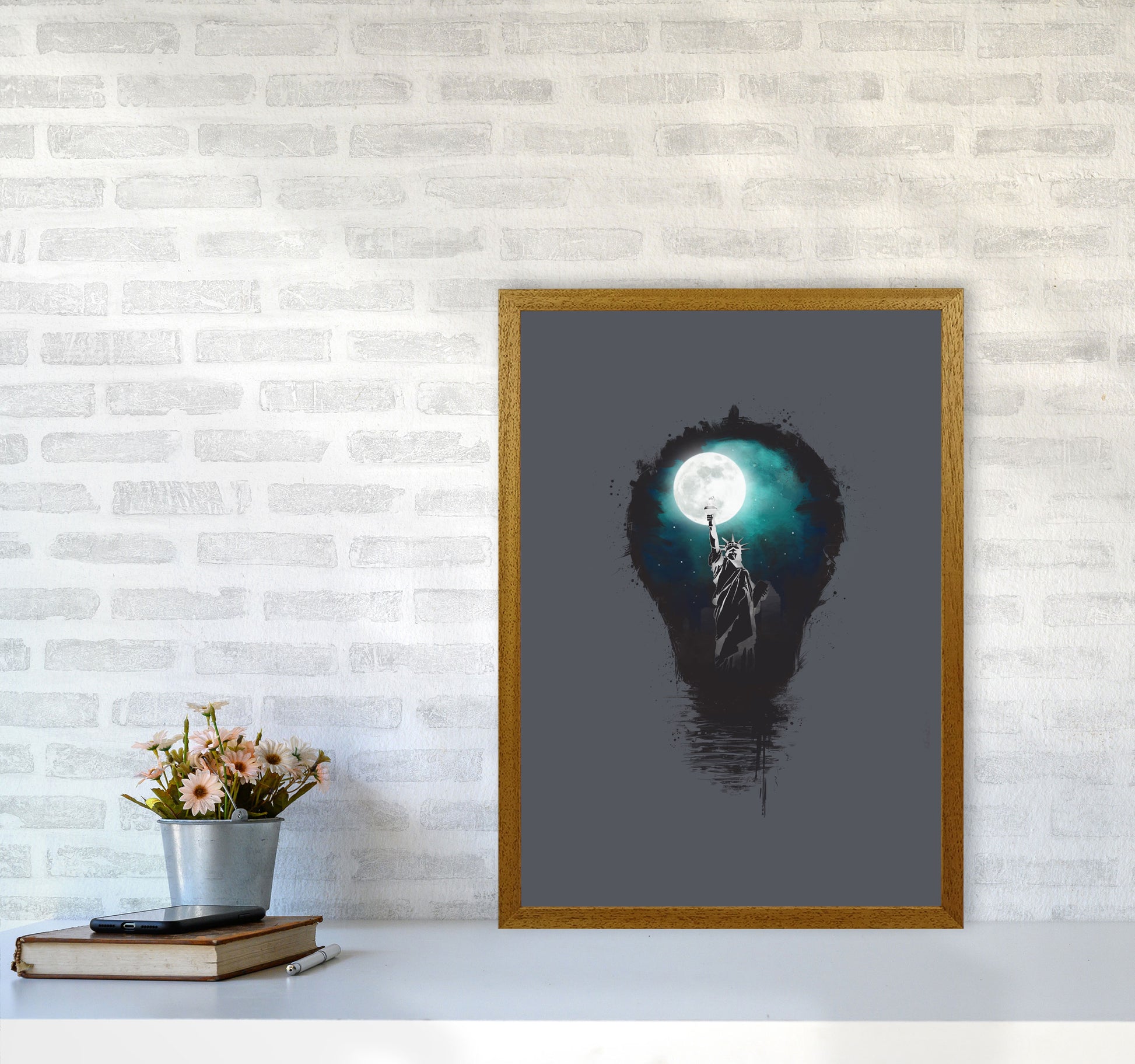 Big City Lights Art Print by Balaz Solti A2 Print Only