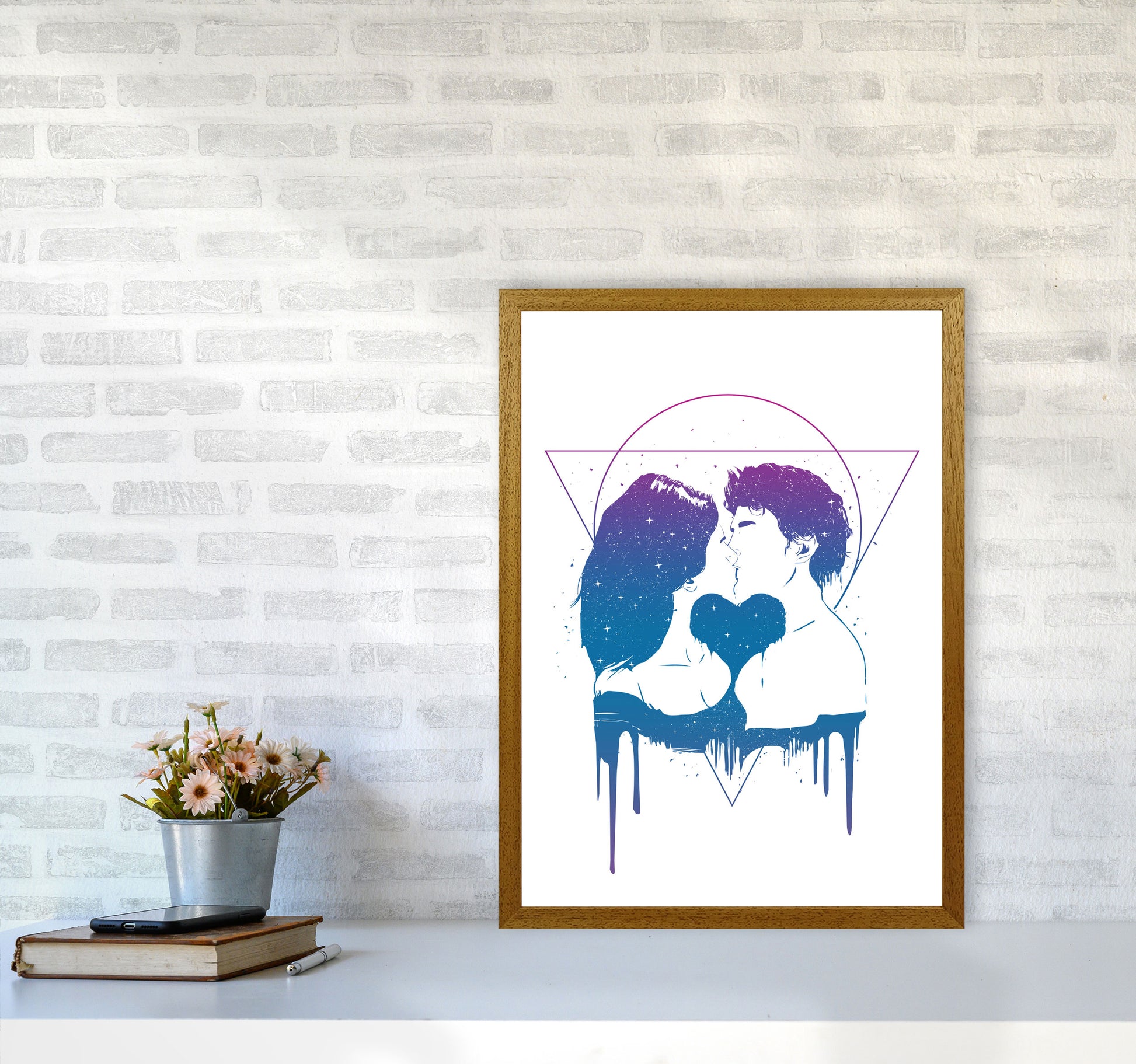 Cosmic Love Art Print by Balaz Solti A2 Print Only